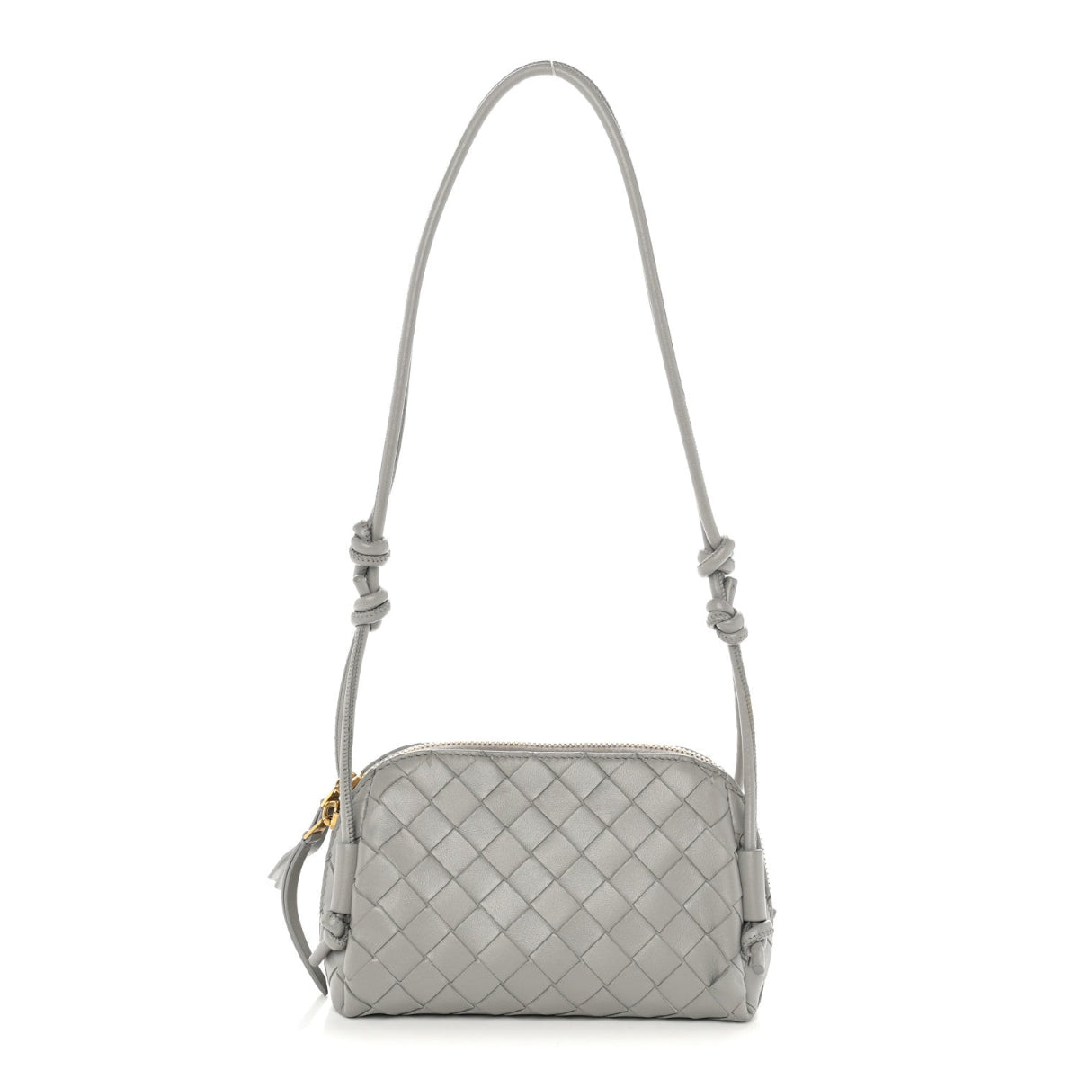 Nappa Intrecciato Concert Pouch Sterling