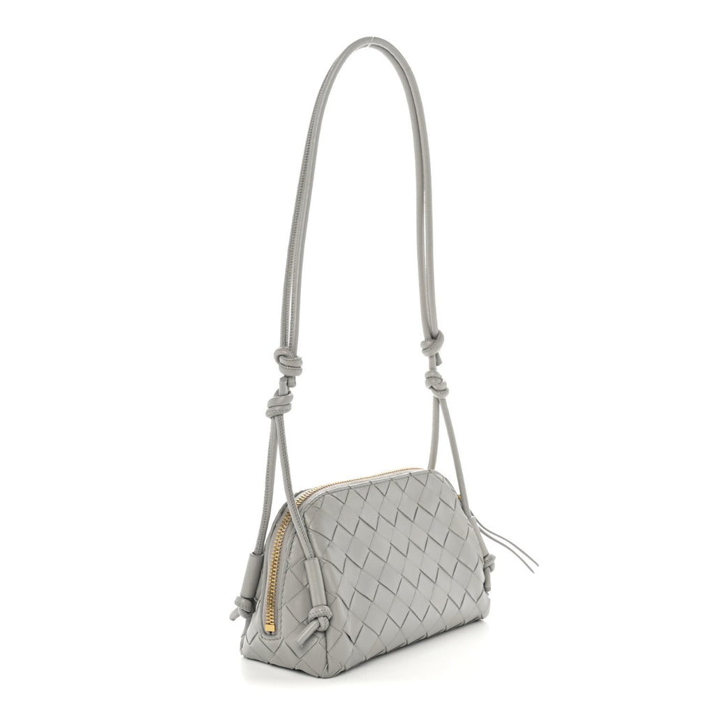 Nappa Intrecciato Concert Pouch Sterling