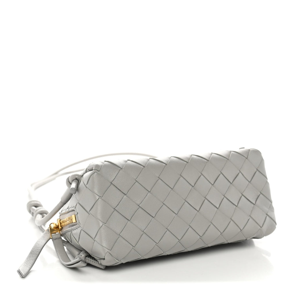 Nappa Intrecciato Concert Pouch Sterling