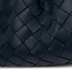 Nappa Intrecciato The Mini Pouch Deep Blue