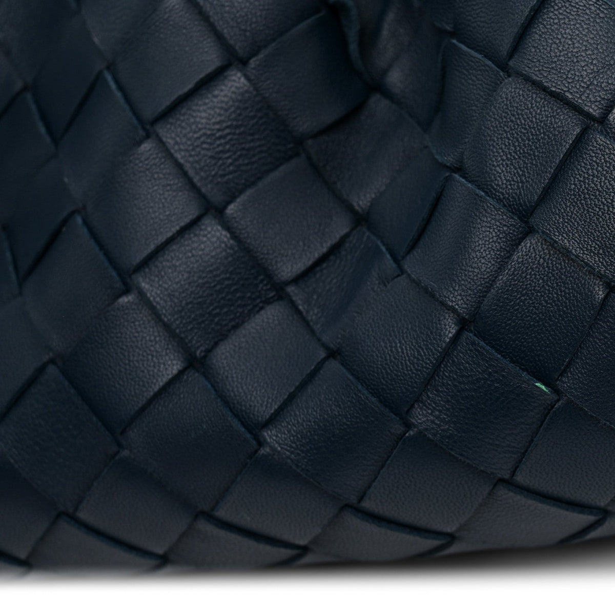 Nappa Intrecciato The Mini Pouch Deep Blue