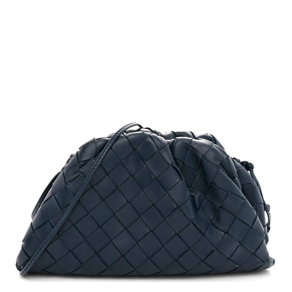 Nappa Intrecciato The Mini Pouch Deep Blue