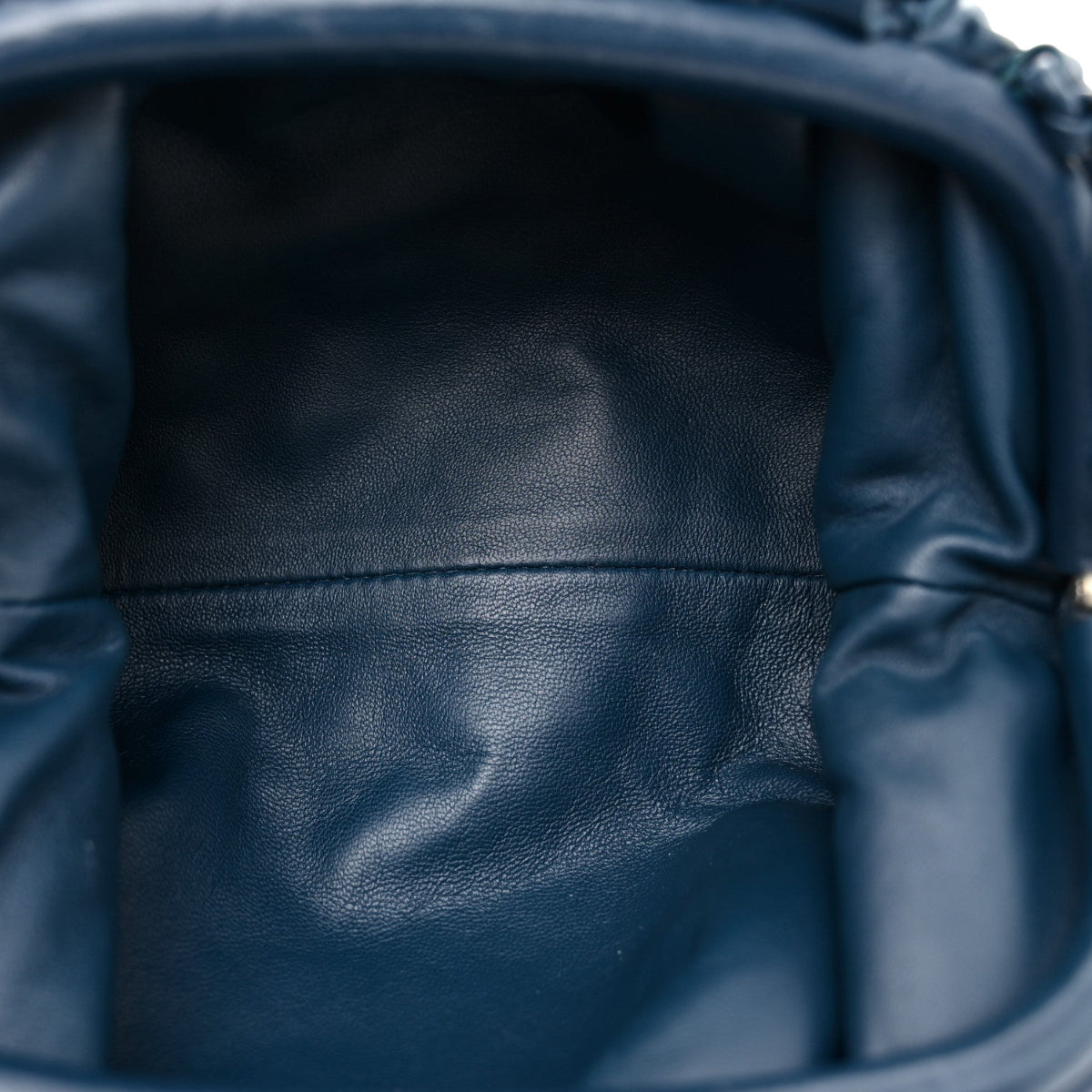 Nappa Intrecciato The Mini Pouch Deep Blue