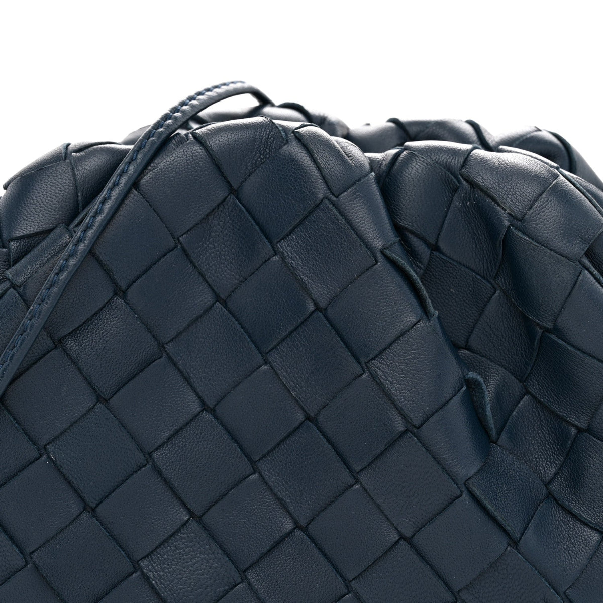 Nappa Intrecciato The Mini Pouch Deep Blue
