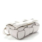 Nappa Maxi Intreccio Padded Cassette Crossbody Bag Chalk