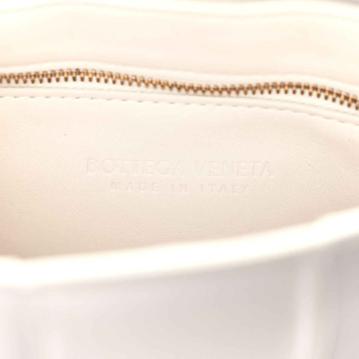 Nappa Maxi Intreccio Padded Cassette Crossbody Bag Chalk