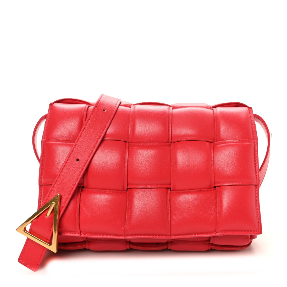 Nappa Maxi Intreccio Padded Cassette Crossbody Bag Firework