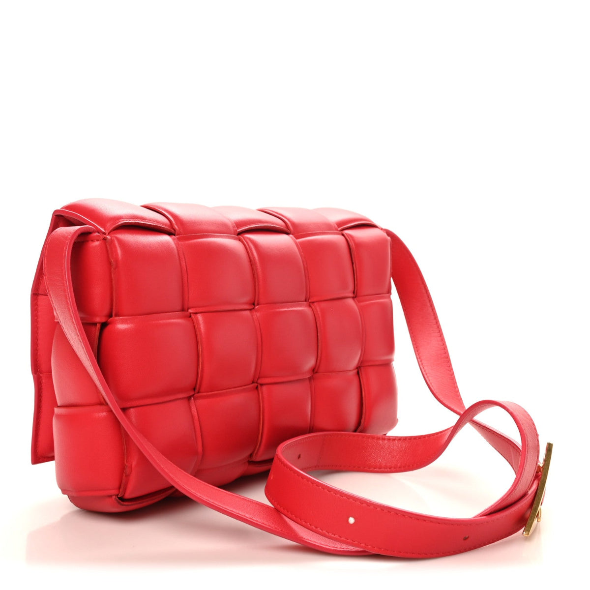 Nappa Maxi Intreccio Padded Cassette Crossbody Bag Firework