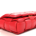 Nappa Maxi Intreccio Padded Cassette Crossbody Bag Firework