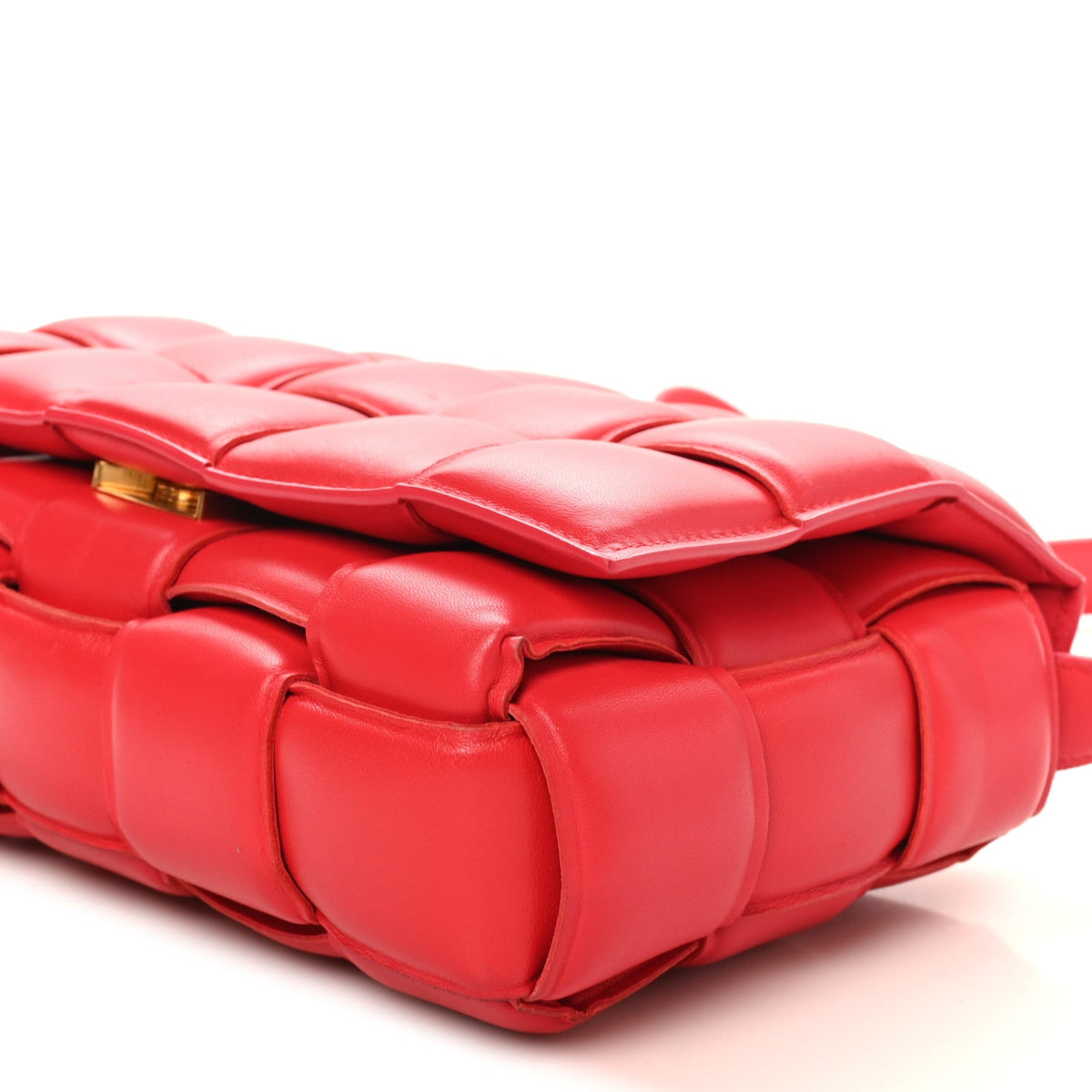 Nappa Maxi Intreccio Padded Cassette Crossbody Bag Firework
