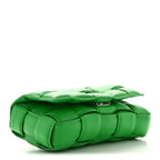 Nappa Maxi Intreccio Small Padded Cassette Crossbody Bag Parakeet