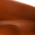 Suede Intrecciato Long Andiamo Top Handle Clutch Amber