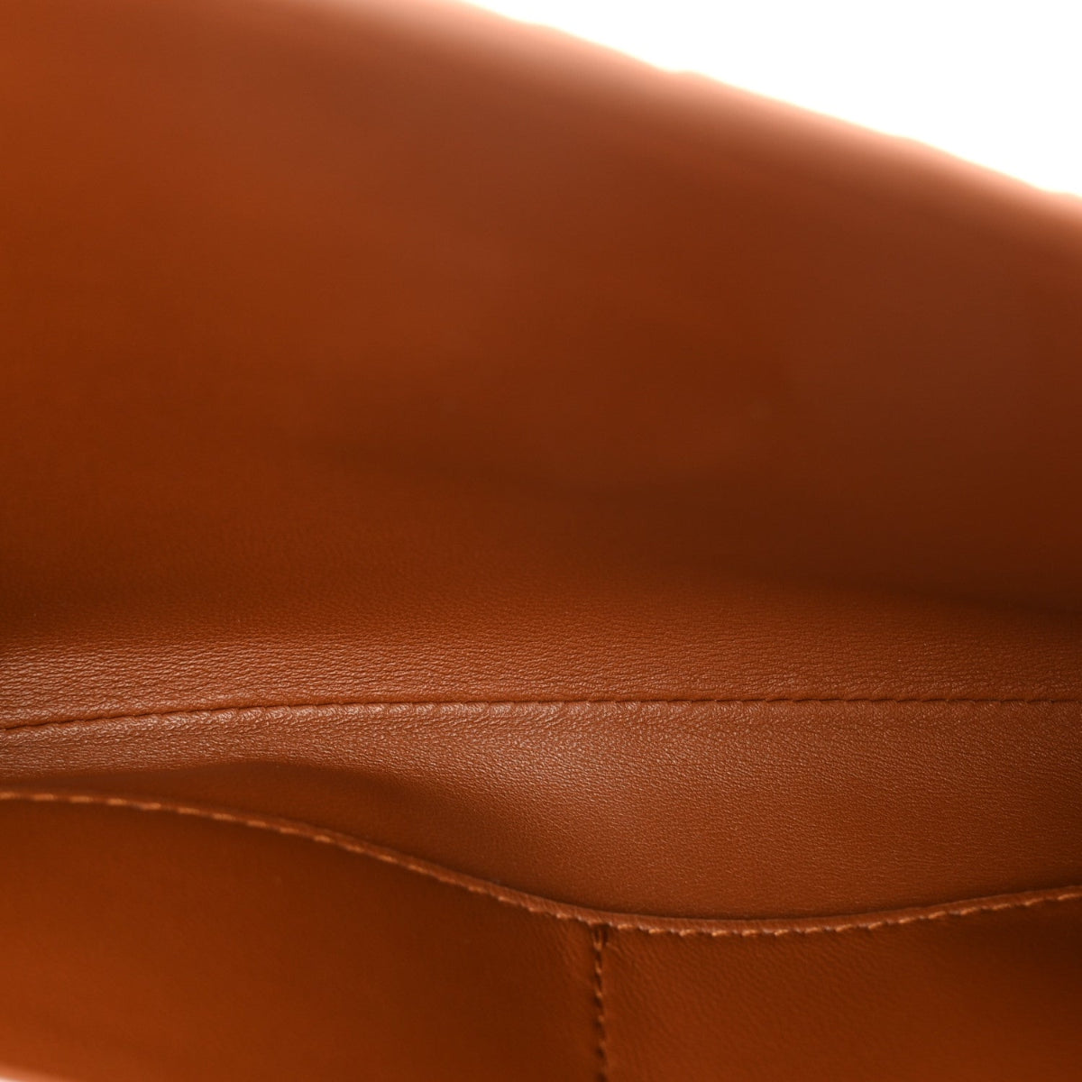 Suede Intrecciato Long Andiamo Top Handle Clutch Amber