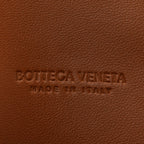 Suede Intrecciato Long Andiamo Top Handle Clutch Amber