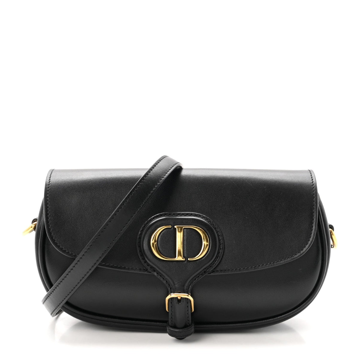 Box Calfskin East West Bobby Bag Black