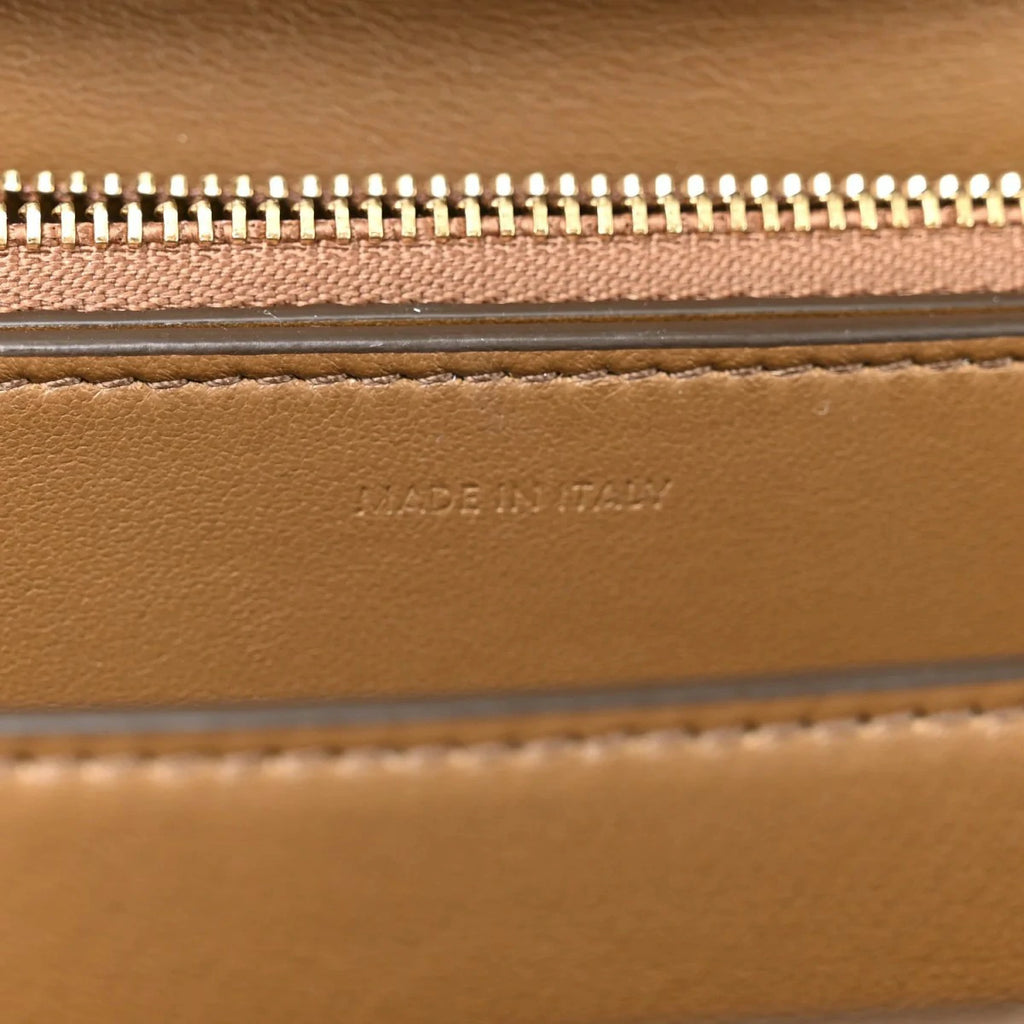 Box Calfskin Medium Classic Box Flap Bag Camel