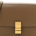 Box Calfskin Medium Classic Box Flap Bag Camel