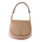 Box Calfskin Mini Voltaire Top Handle Bag Dark Cork
