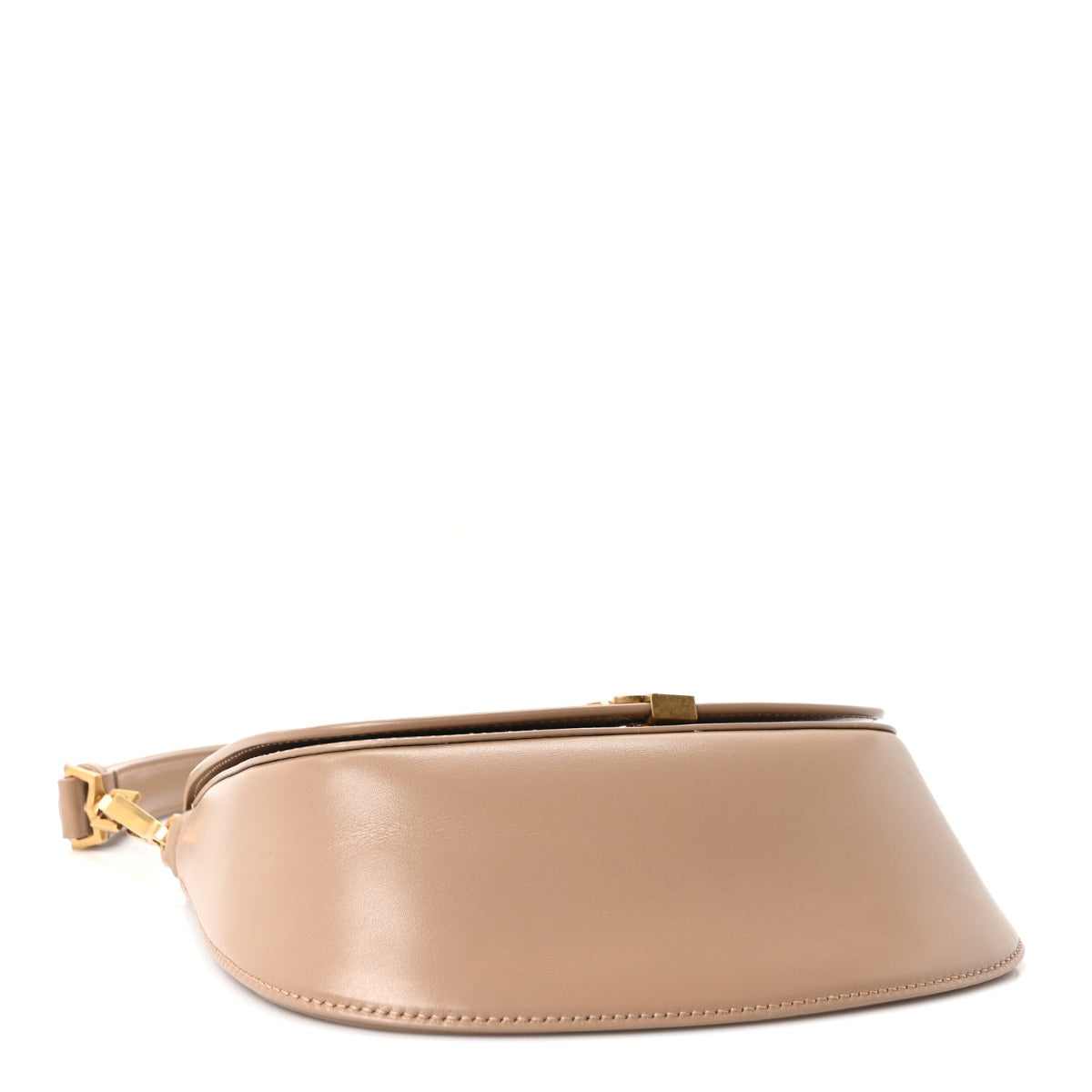 Box Calfskin Mini Voltaire Top Handle Bag Dark Cork