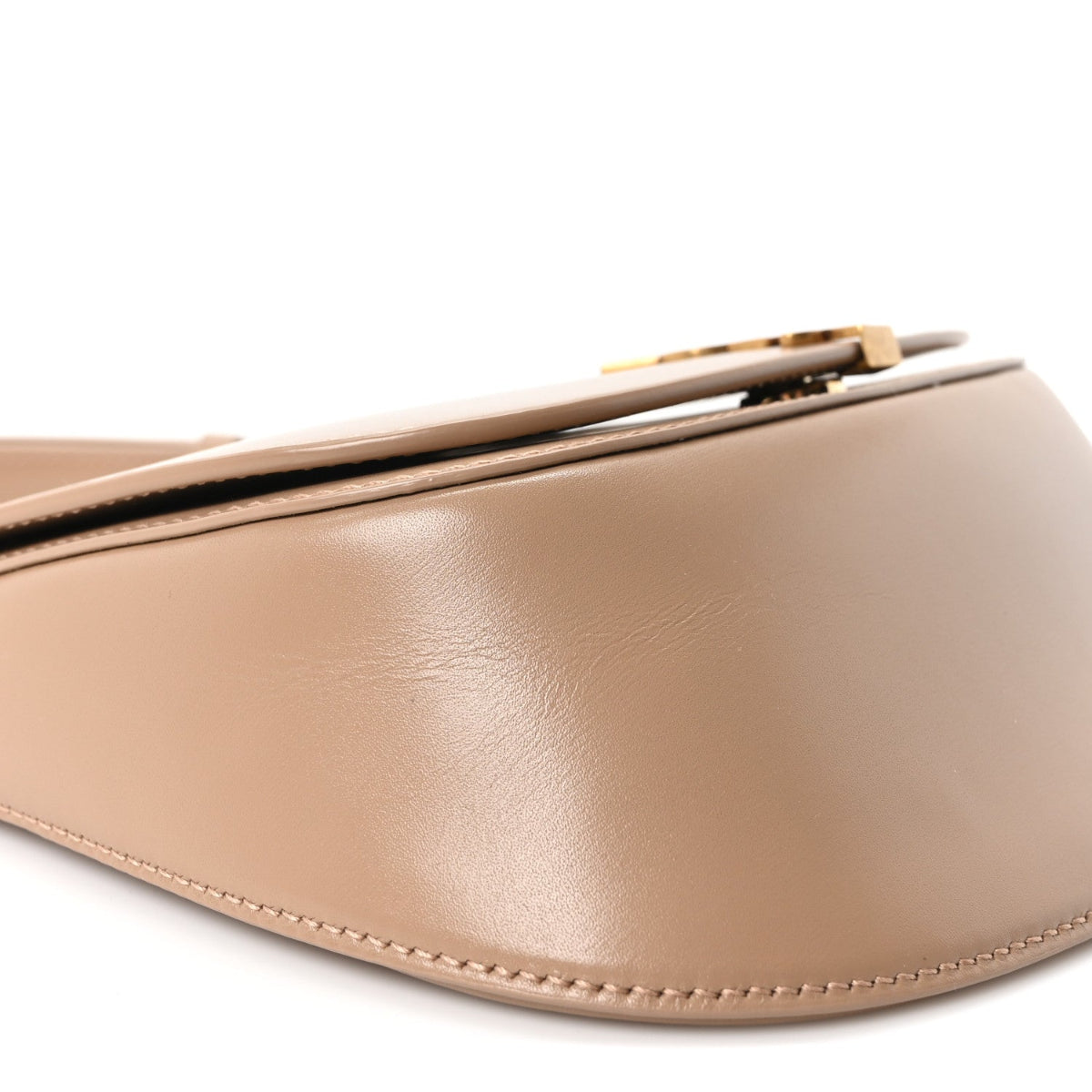 Box Calfskin Mini Voltaire Top Handle Bag Dark Cork