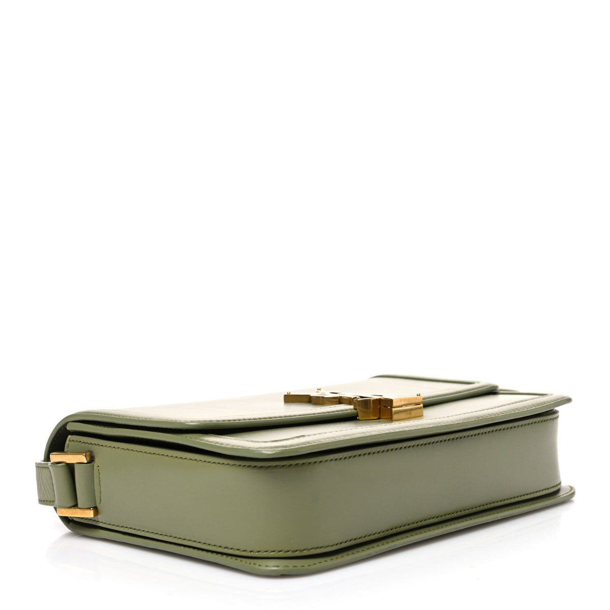 Box Calfskin Monogram Medium Solferino Satchel Light Sage