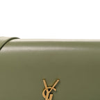 Box Calfskin Monogram Medium Solferino Satchel Light Sage