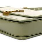 Box Calfskin Monogram Medium Solferino Satchel Light Sage