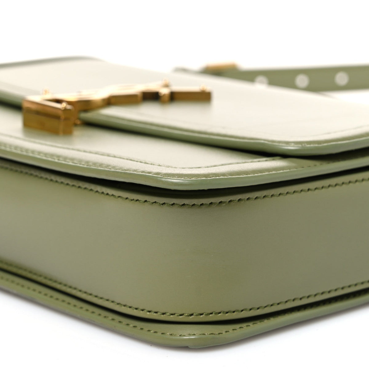 Box Calfskin Monogram Medium Solferino Satchel Light Sage