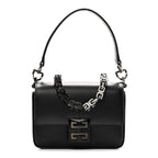 Box Calfskin Small 5G Cube Chain Shoulder Bag So Black
