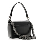 Box Calfskin Small 5G Cube Chain Shoulder Bag So Black