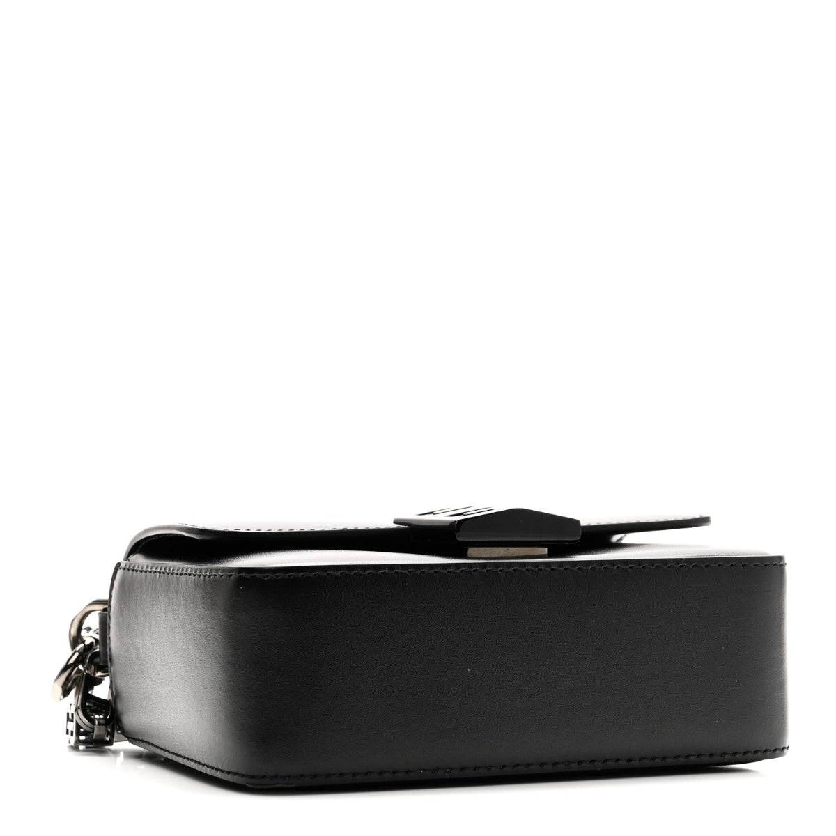 Box Calfskin Small 5G Cube Chain Shoulder Bag So Black