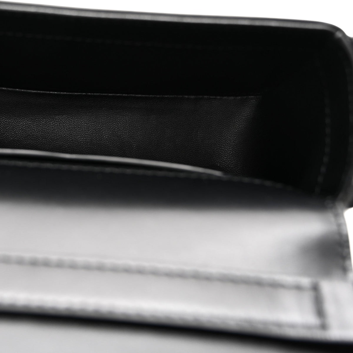 Box Calfskin Small 5G Cube Chain Shoulder Bag So Black