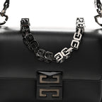 Box Calfskin Small 5G Cube Chain Shoulder Bag So Black