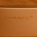 Braided Raffia Calfskin Quilted Mini Chanel 25 Handbag Beige Black