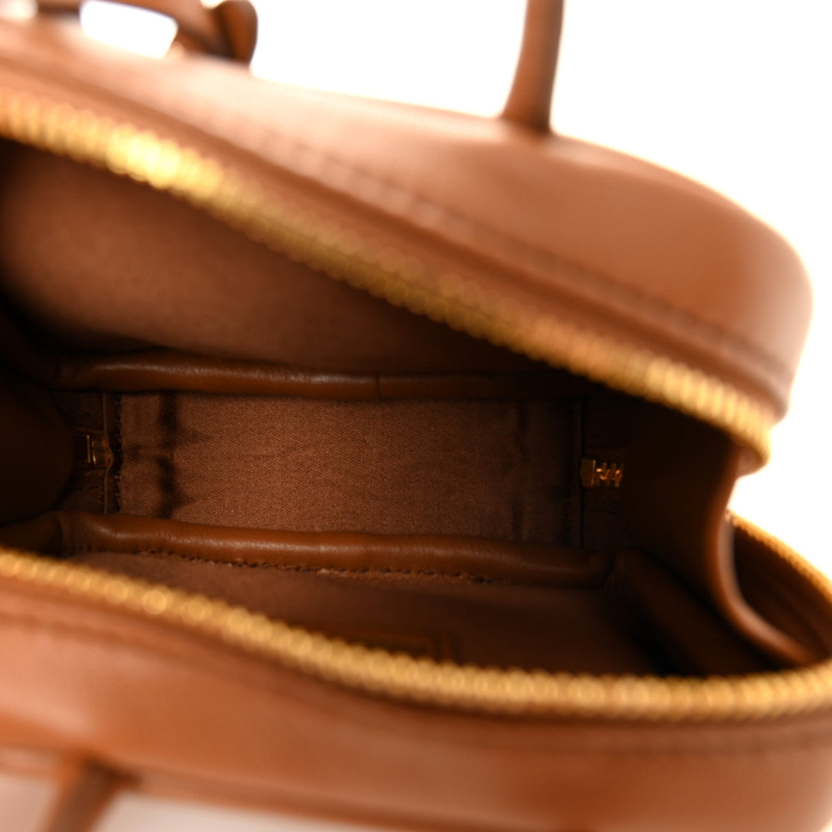 Calfskin Beau Micro Bag Cognac