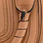 Calfskin Braided Medium Marcie Double Carry Light Tan