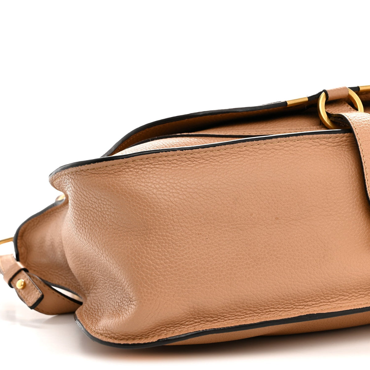Calfskin Braided Medium Marcie Double Carry Light Tan