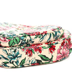 Calfskin Brit Roses Print Matelasse Diagonal Mini Interlocking G Heart Shoulder Bag Multicolor