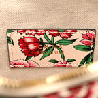 Calfskin Brit Roses Print Matelasse Diagonal Mini Interlocking G Heart Shoulder Bag Multicolor