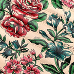 Calfskin Brit Roses Print Matelasse Diagonal Mini Interlocking G Heart Shoulder Bag Multicolor