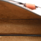 Calfskin Canvas Anagram Mini Gate Dual Bag Ecru Tan