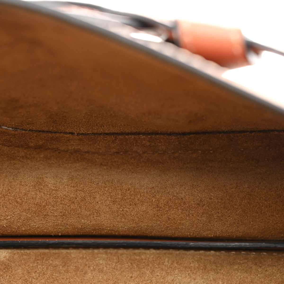 Calfskin Canvas Anagram Mini Gate Dual Bag Ecru Tan