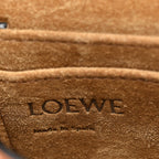 Calfskin Canvas Anagram Mini Gate Dual Bag Ecru Tan