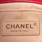 Calfskin Chevron Stitched Coco Waist Bag Red