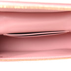 Calfskin Crocodile Embossed Crococo Exoticoco Vanity With Chain Light Pink