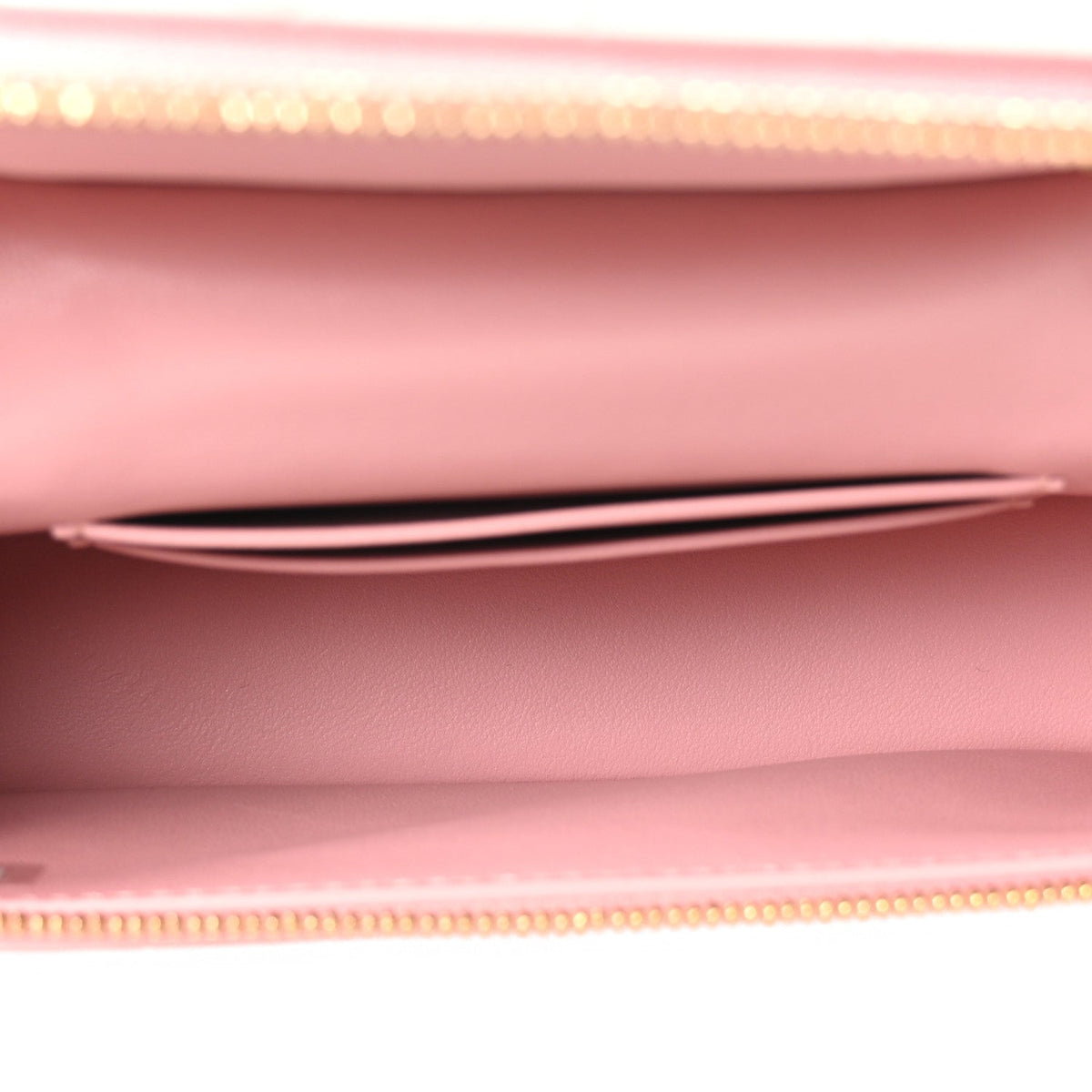 Calfskin Crocodile Embossed Crococo Exoticoco Vanity With Chain Light Pink