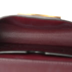 Calfskin Crocodile Embossed Eden Bag Eggplant