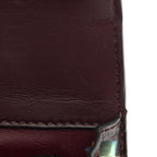 Calfskin Crocodile Embossed Eden Bag Eggplant