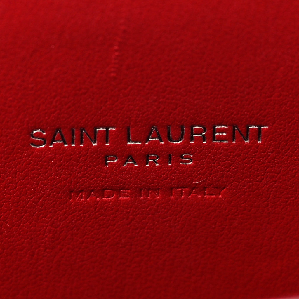 Calfskin Crocodile Embossed Nano Sac De Jour Red