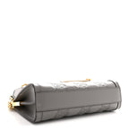 Calfskin GG Matelasse Small Slim Chain Shoulder Bag Dusty Grey Natural